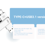 فلش دی ام 64 گیگابایت مدل DM DUAL (USB A TYPE C) USB FLASH DRIVE PD168