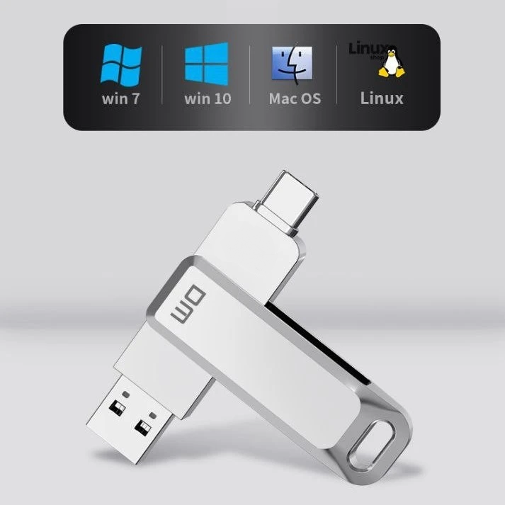 فلش دی ام 128 گیگابایت مدل DM DUAL (USB A TYPE C) USB FLASH DRIVE PD168