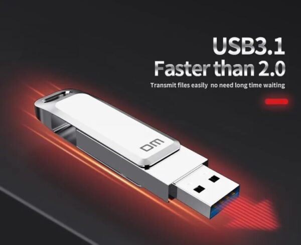 فلش دی ام 64 گیگابایت مدل DM 64GB DUAL (USB A TYPE C) USB FLASH DRIVE PD168 - Image 4