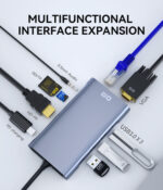 هاب 10 پورت تایپ سی - USB Type C 10 in 1 HUB - Image 3