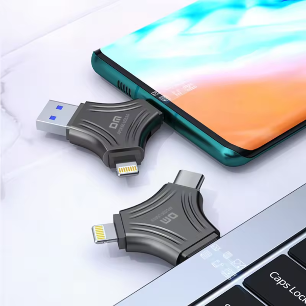 مبدل تایپ سی ، یو اس بی ، لایتنینگ -3in 1 Type-C OTG USB - Image 2