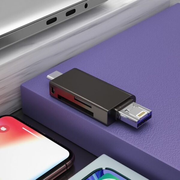 All In One TF USB And Type C Card Reader - کارت خوان 5 کاره - Image 4