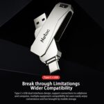 فلش نیتاک 64 گیگابایت مدل Netac USB3.0 Type C Dual port USB flash drive 64GB U782C - Image 7