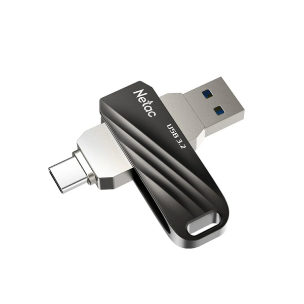 فلش نیتاک 64 گیگابایت مدل Netac USB3.2 Type-C Dual port USB flash drive 64GB US11