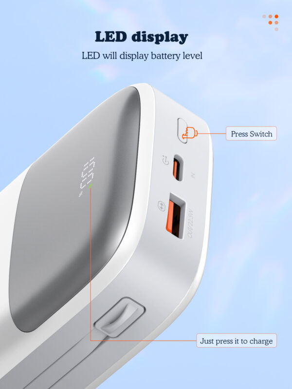پاور بانک ارو مدل ARP21 با ظرفیت ۲۰۰۰۰میلی آمپر ساعت برند ARROW - Image 6