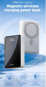 پاور بانک بی سیم ارو مدل ARP20W با ظرفیت ۲۰۰۰۰میلی آمپر ساعت برند ARROW - Image 5