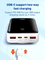 پاور بانک بی سیم ارو مدل ARP20W با ظرفیت ۲۰۰۰۰میلی آمپر ساعت برند ARROW - Image 3