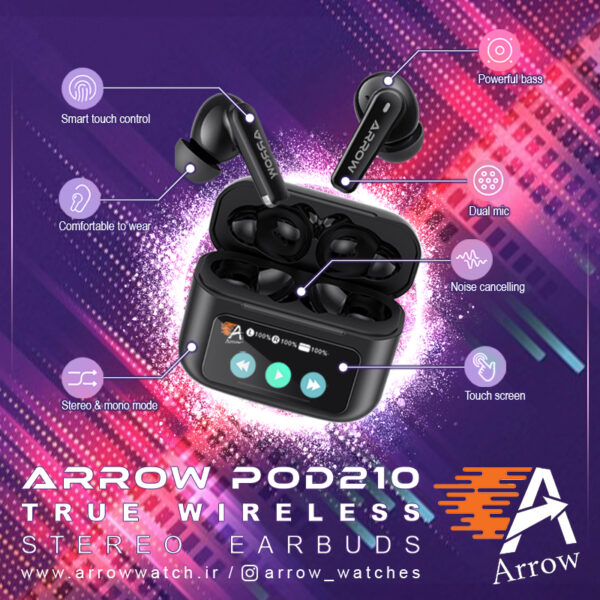 هندزفری بلوتوثی POD210 برند ARROW - Image 2
