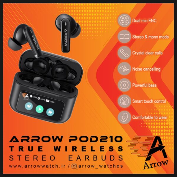 هندزفری بلوتوثی POD210 برند ARROW - Image 3