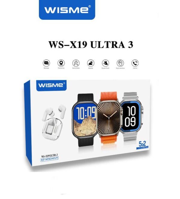 ساعت هوشمند ایکس19 اولترا برند ویزمی - WISMe WS-X19 ultra
