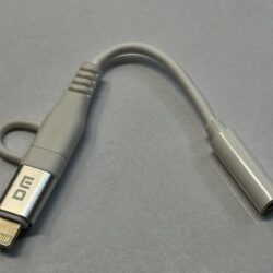 مبدل تایپ سی / لایتنینگ به جک 3.5 میلیمتری مدل DM Type-C/Lightning to 3.5 Audio Adapter AD091