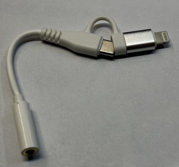مبدل تایپ سی / لایتنینگ به جک 3.5 میلیمتری مدل DM Type-C/Lightning to 3.5 Audio Adapter AD091 - Image 3