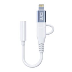مبدل تایپ سی / لایتنینگ به جک 3.5 میلیمتری مدل DM Type-C/Lightning to 3.5 Audio Adapter AD091